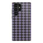 Midnight Hex | Purple Checkered Case Phone Case get.casely Essential Galaxy S22 Ultra 