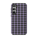 Midnight Hex | Purple Checkered Case Phone Case get.casely Essential Galaxy S23 Plus 
