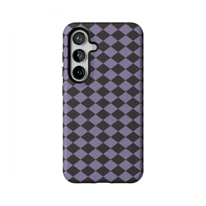 Midnight Hex | Purple Checkered Case Phone Case get.casely Essential Galaxy S24 