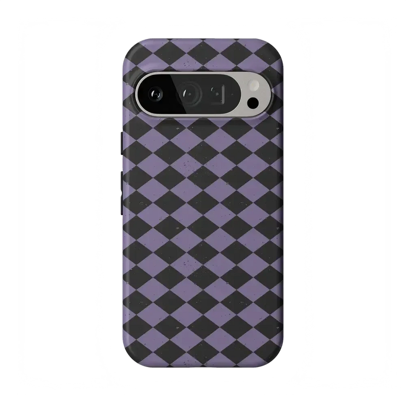 Midnight Hex | Purple Checkered Case Phone Case get.casely Essential Google Pixel 9 Pro 