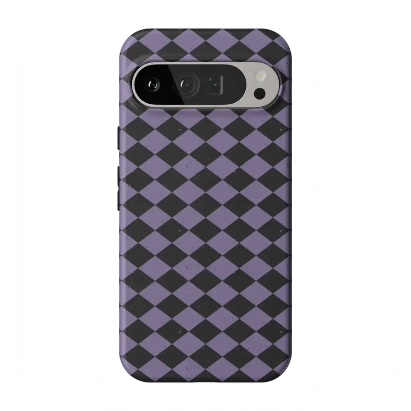 Midnight Hex | Purple Checkered Case Phone Case get.casely Essential Google Pixel 9 Pro XL 