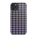 Midnight Hex | Purple Checkered Case Phone Case get.casely Essential iPhone 11 Pro Max 