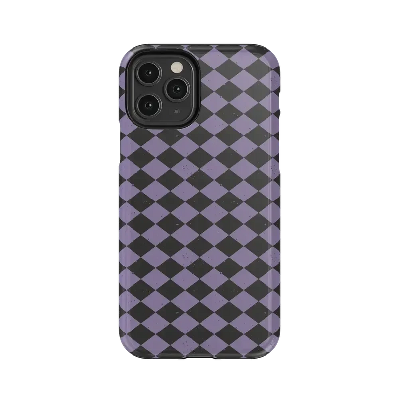 Midnight Hex | Purple Checkered Case Phone Case get.casely Essential iPhone 11 Pro 