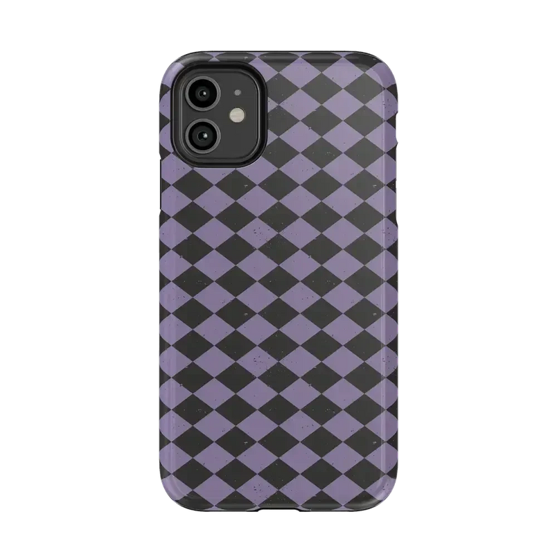 Midnight Hex | Purple Checkered Case Phone Case get.casely Essential iPhone 11 