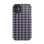 Midnight Hex | Purple Checkered Case Phone Case get.casely Essential iPhone 11 