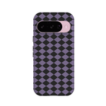 Midnight Hex | Purple Checkered Case Phone Case get.casely Essential + MagSafe® Google Pixel 10 