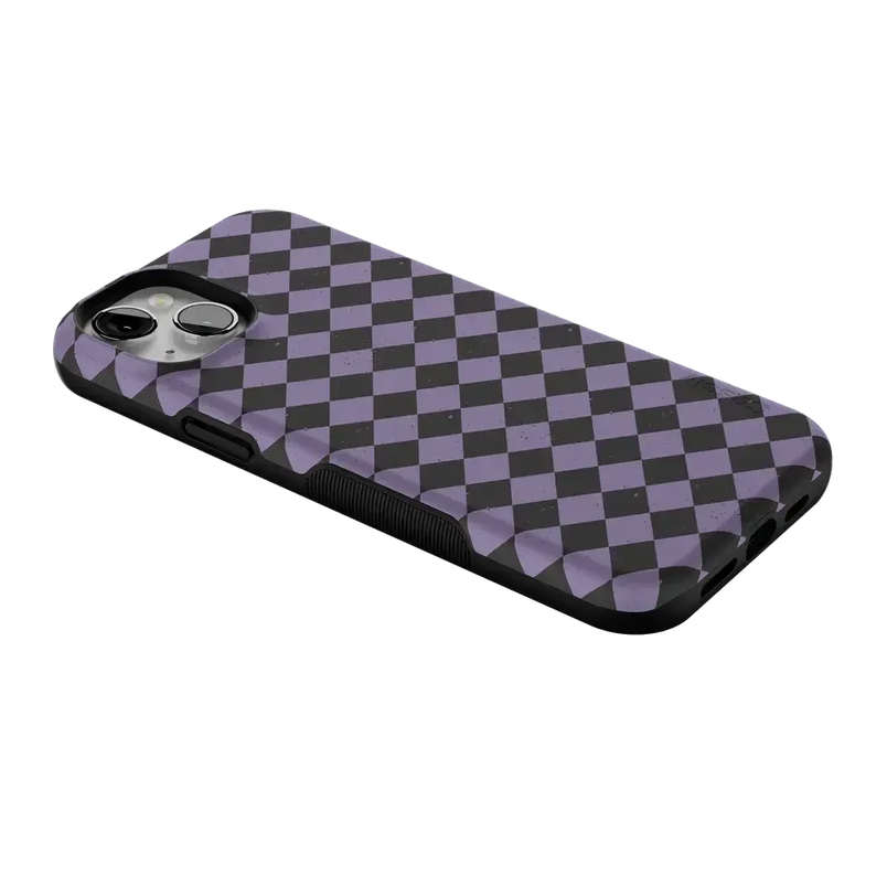 Midnight Hex | Purple Checkered Case Phone Case get.casely 