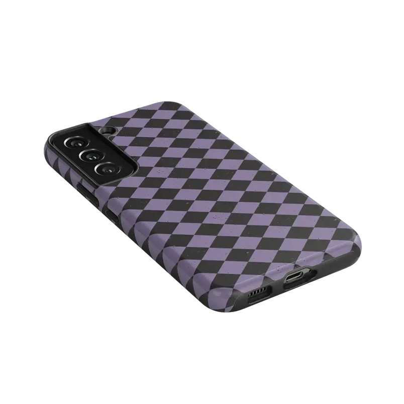 Midnight Hex | Purple Checkered Case Phone Case get.casely 