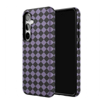Midnight Hex | Purple Checkered Case Phone Case get.casely 