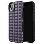 Midnight Hex | Purple Checkered Case Phone Case get.casely 