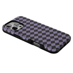 Midnight Hex | Purple Checkered Case Phone Case get.casely 