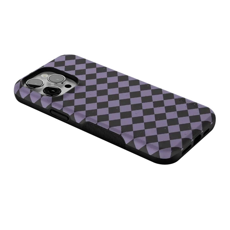 Midnight Hex | Purple Checkered Case Phone Case get.casely 