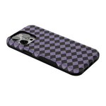 Midnight Hex | Purple Checkered Case Phone Case get.casely 