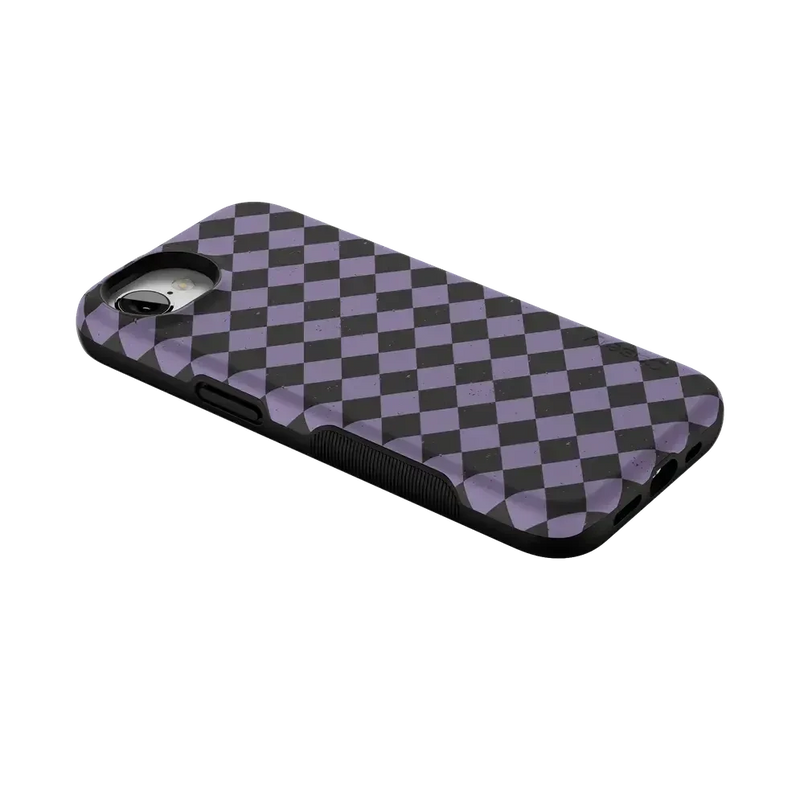 Midnight Hex | Purple Checkered Case Phone Case get.casely 