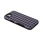 Midnight Hex | Purple Checkered Case Phone Case get.casely 
