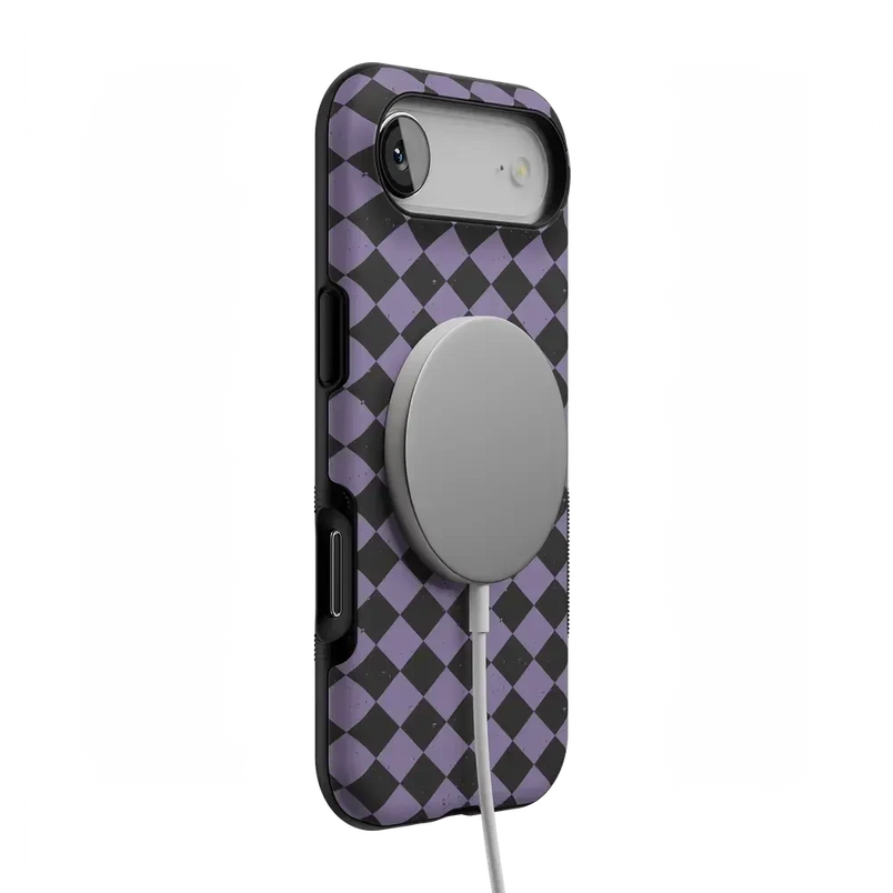 Midnight Hex | Purple Checkered Case Phone Case get.casely 