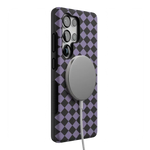 Midnight Hex | Purple Checkered Case Phone Case get.casely 