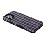 Midnight Hex | Purple Checkered Case Phone Case get.casely 