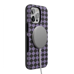 Midnight Hex | Purple Checkered Case Phone Case get.casely 