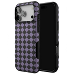 Midnight Hex | Purple Checkered Case Phone Case get.casely