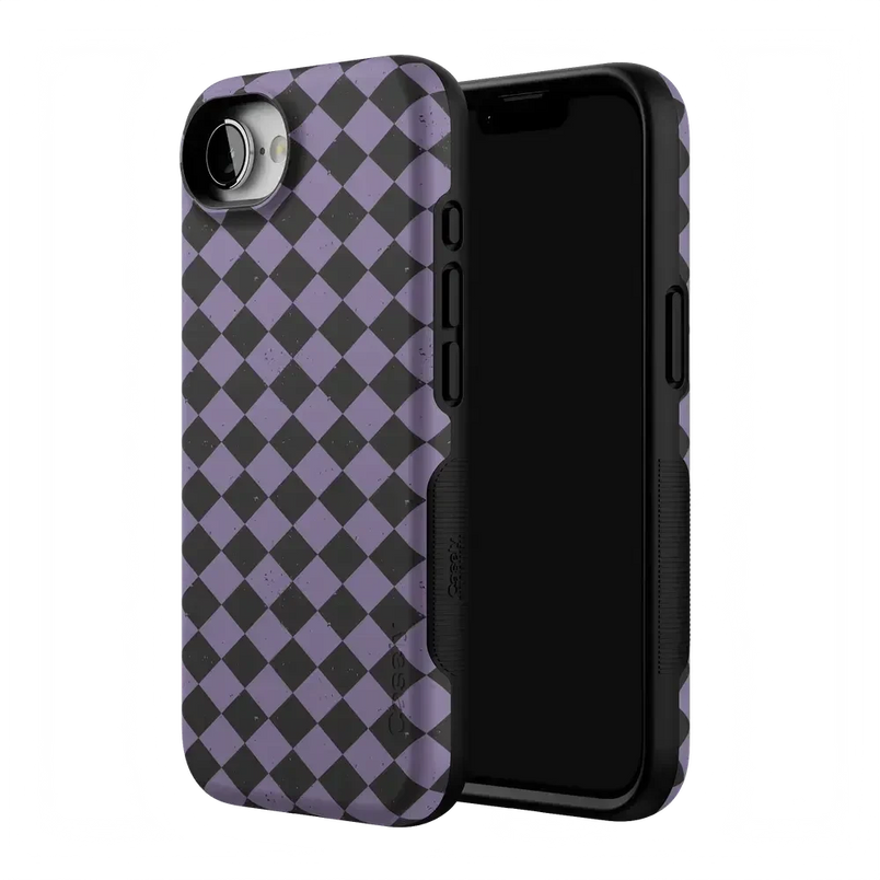Midnight Hex | Purple Checkered Case Phone Case get.casely 