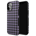 Midnight Hex | Purple Checkered Case Phone Case get.casely 