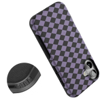 Midnight Hex | Purple Checkered Case Phone Case get.casely 