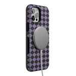 Midnight Hex | Purple Checkered Case Phone Case get.casely 