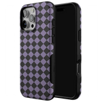 Midnight Hex | Purple Checkered Case Phone Case get.casely 