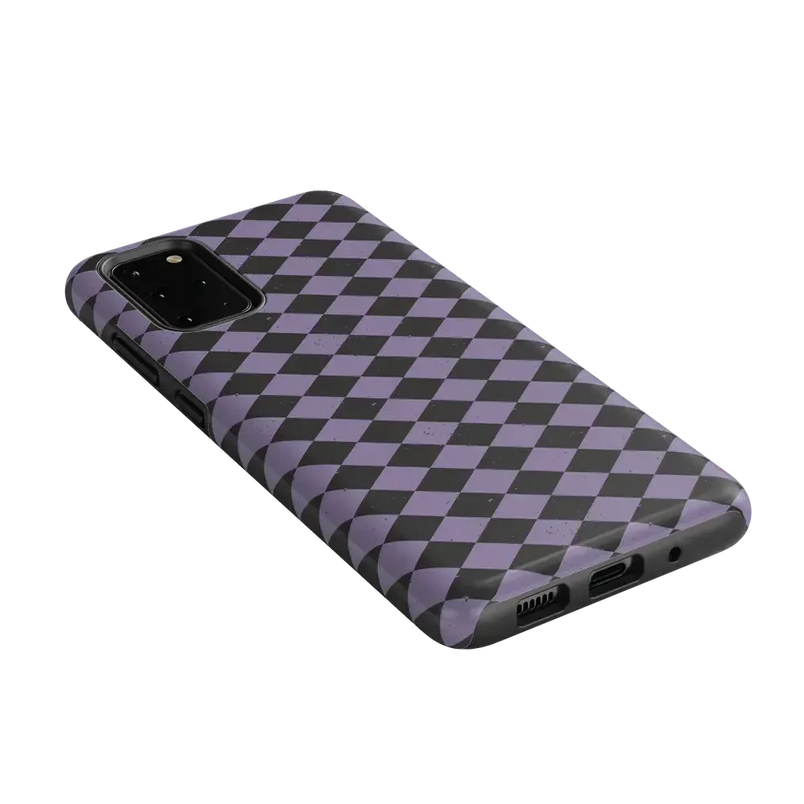 Midnight Hex | Purple Checkered Case Phone Case get.casely 
