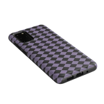 Midnight Hex | Purple Checkered Case Phone Case get.casely 