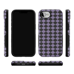 Midnight Hex | Purple Checkered Case Phone Case get.casely 