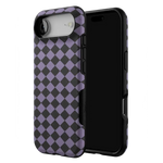 Midnight Hex | Purple Checkered Case Phone Case get.casely 