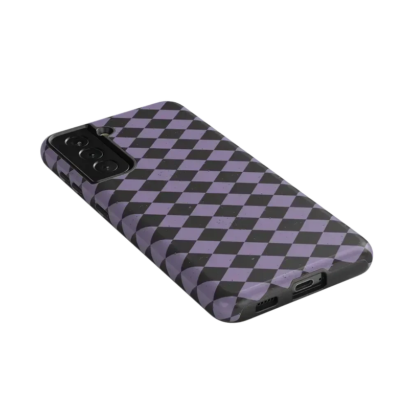 Midnight Hex | Purple Checkered Case Phone Case get.casely 