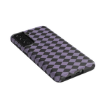 Midnight Hex | Purple Checkered Case Phone Case get.casely 