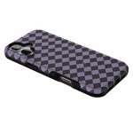 Midnight Hex | Purple Checkered Case Phone Case get.casely 