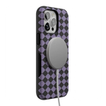 Midnight Hex | Purple Checkered Case Phone Case get.casely 