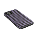 Midnight Hex | Purple Checkered Case Phone Case get.casely 