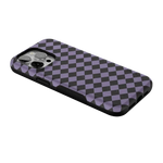 Midnight Hex | Purple Checkered Case Phone Case get.casely 