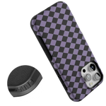 Midnight Hex | Purple Checkered Case Phone Case get.casely 