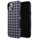 Midnight Hex | Purple Checkered Case Phone Case get.casely 