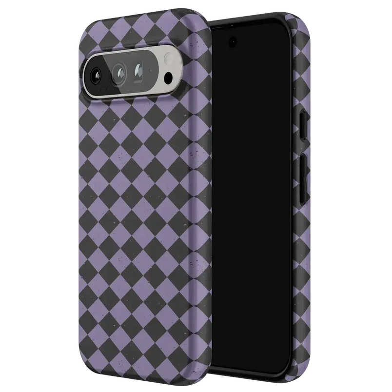 Midnight Hex | Purple Checkered Case Phone Case get.casely 