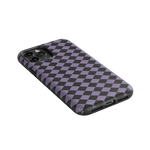Midnight Hex | Purple Checkered Case Phone Case get.casely 