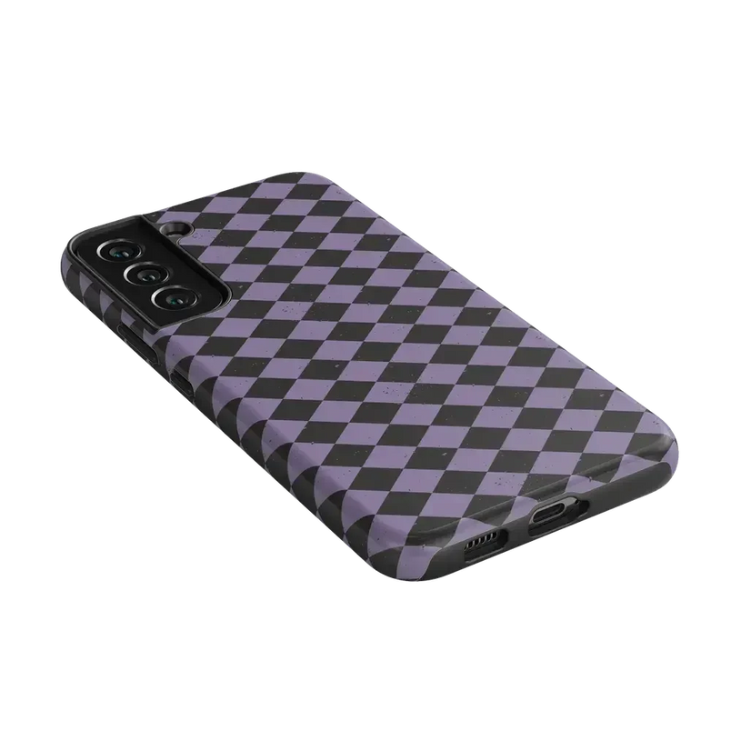 Midnight Hex | Purple Checkered Case Phone Case get.casely 