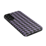 Midnight Hex | Purple Checkered Case Phone Case get.casely 