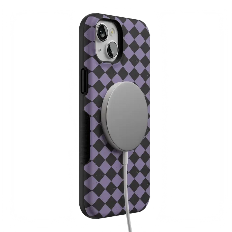 Midnight Hex | Purple Checkered Case Phone Case get.casely 