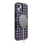 Midnight Hex | Purple Checkered Case Phone Case get.casely 
