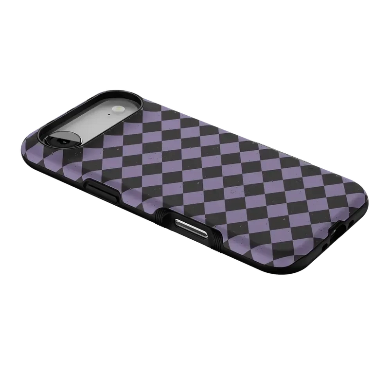 Midnight Hex | Purple Checkered Case Phone Case get.casely 