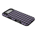 Midnight Hex | Purple Checkered Case Phone Case get.casely 