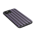 Midnight Hex | Purple Checkered Case Phone Case get.casely 